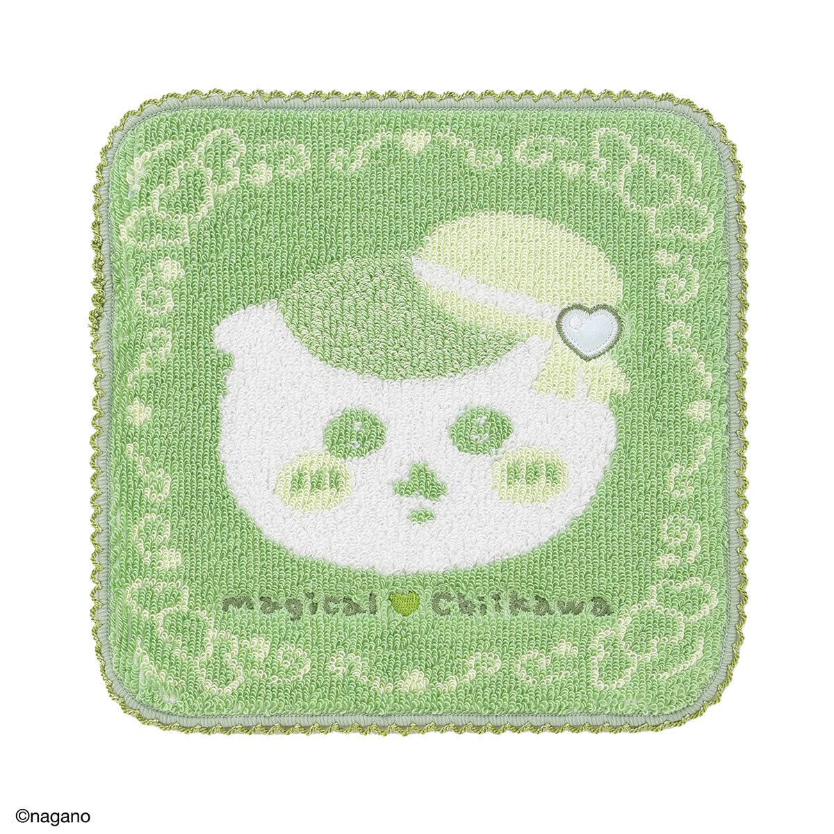 Chiikawa Handkerchief Towel (Small One Green)