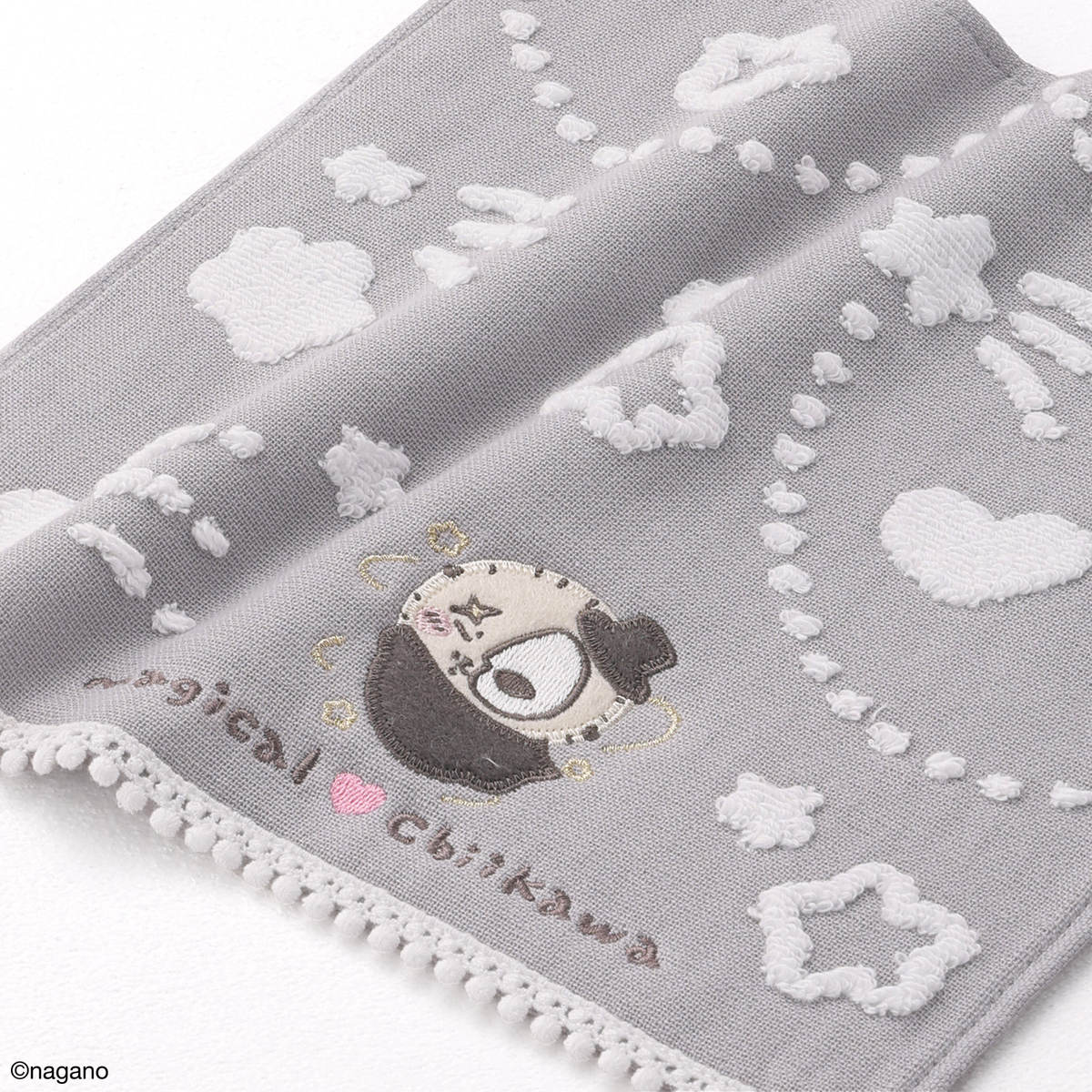 Chiikawa Magical Chiikawa Handkerchief Towel (Transformation! Gray)