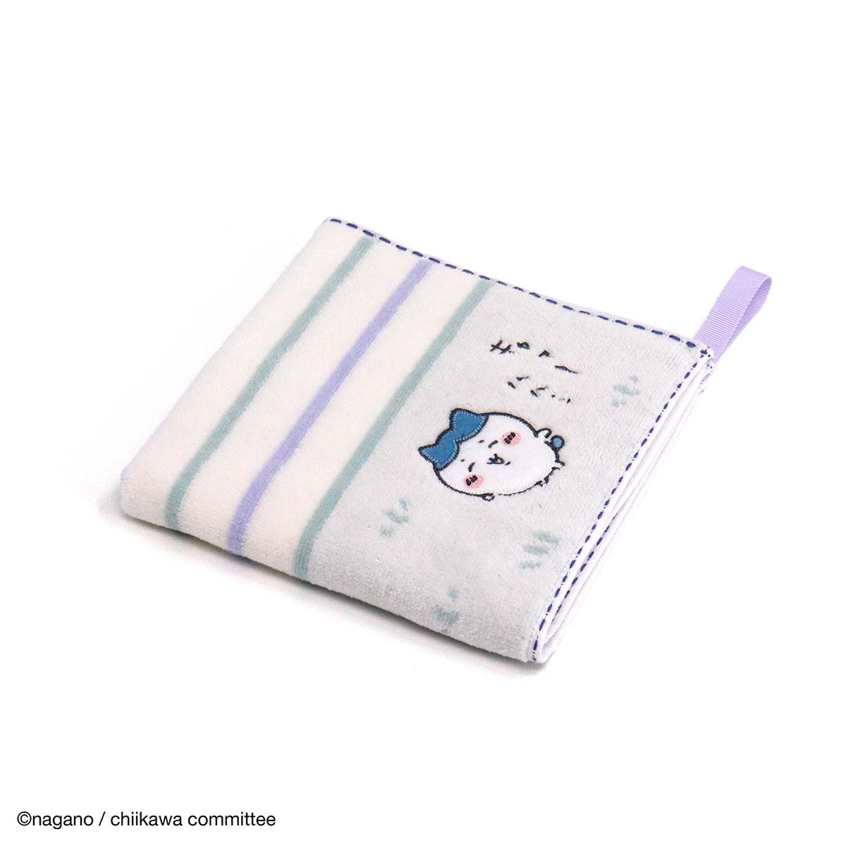 吉伊卡哇 帶環洗臉毛巾(草地 綠色)