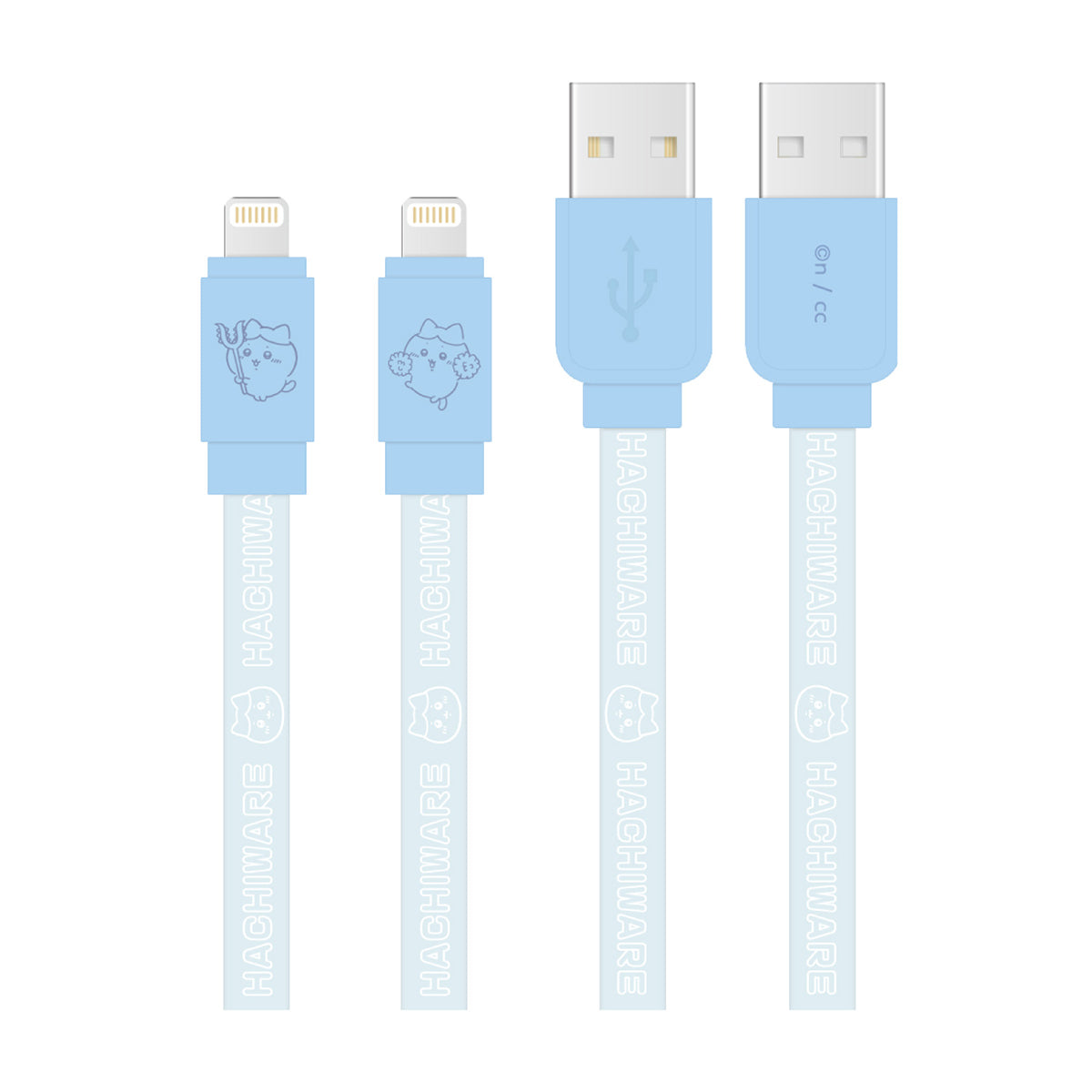 Chiikawa Lightning Compatible Sync & Charge Cable (Hachiware)