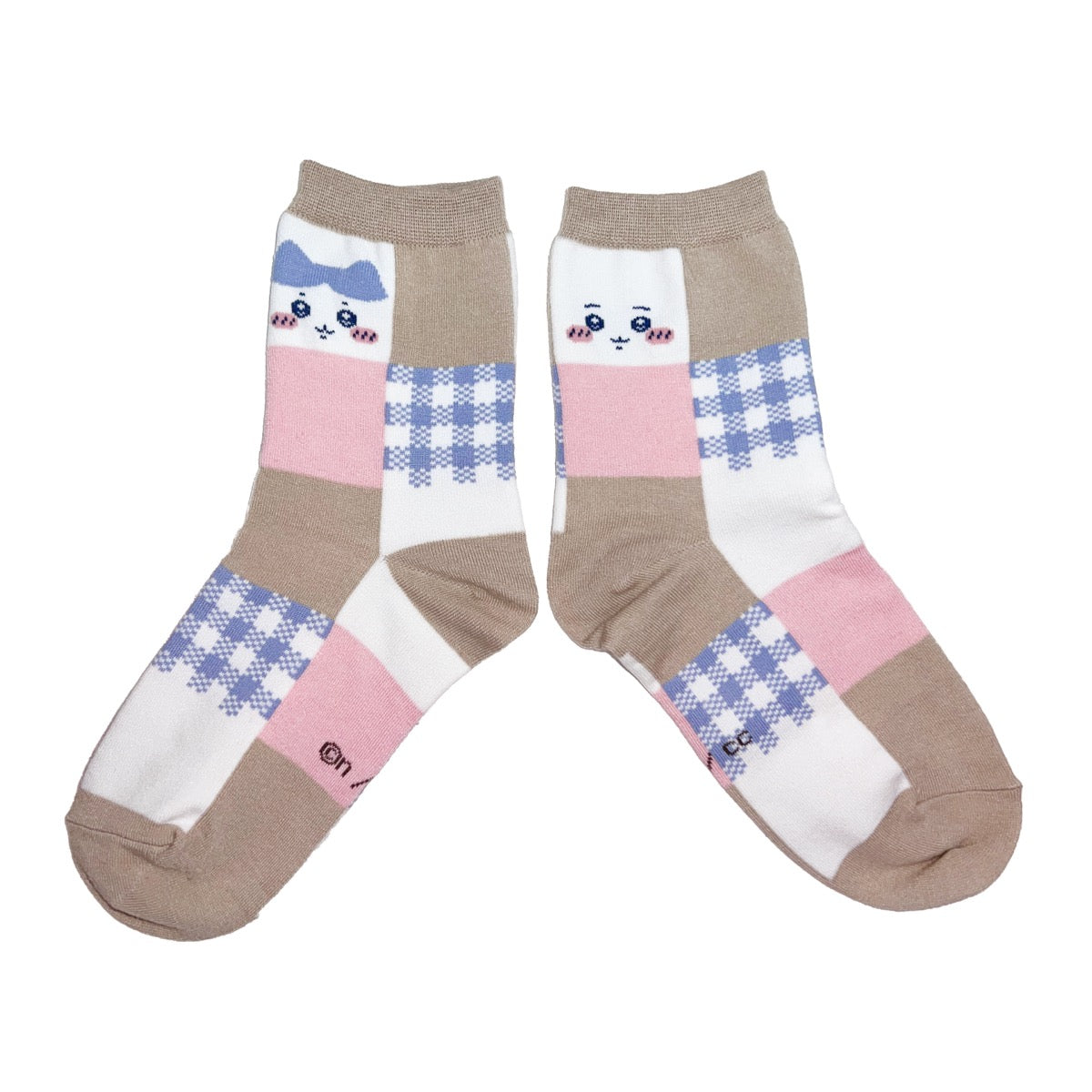 吉伊卡哇 荷葉邊短襪(八割 淡藍色)女士用