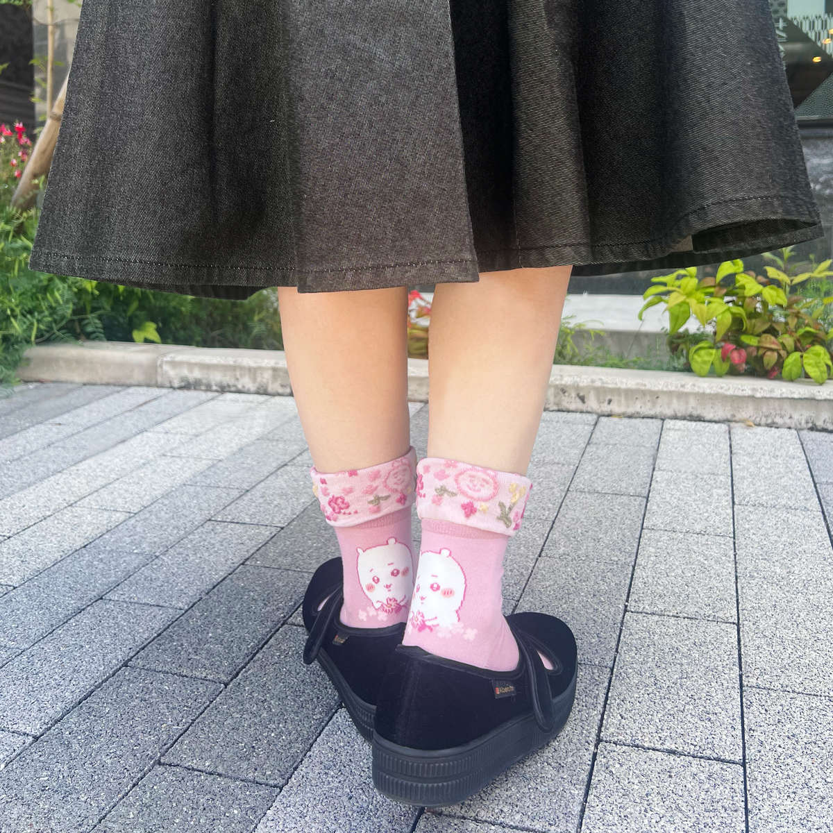 Chiikawa Folded Crew Socks (Chiikawa) - Women