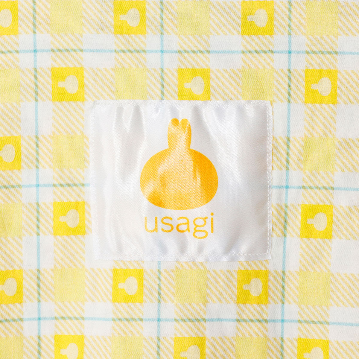 ちいかわ チェックシリーズ シャツ うさぎ イエロー