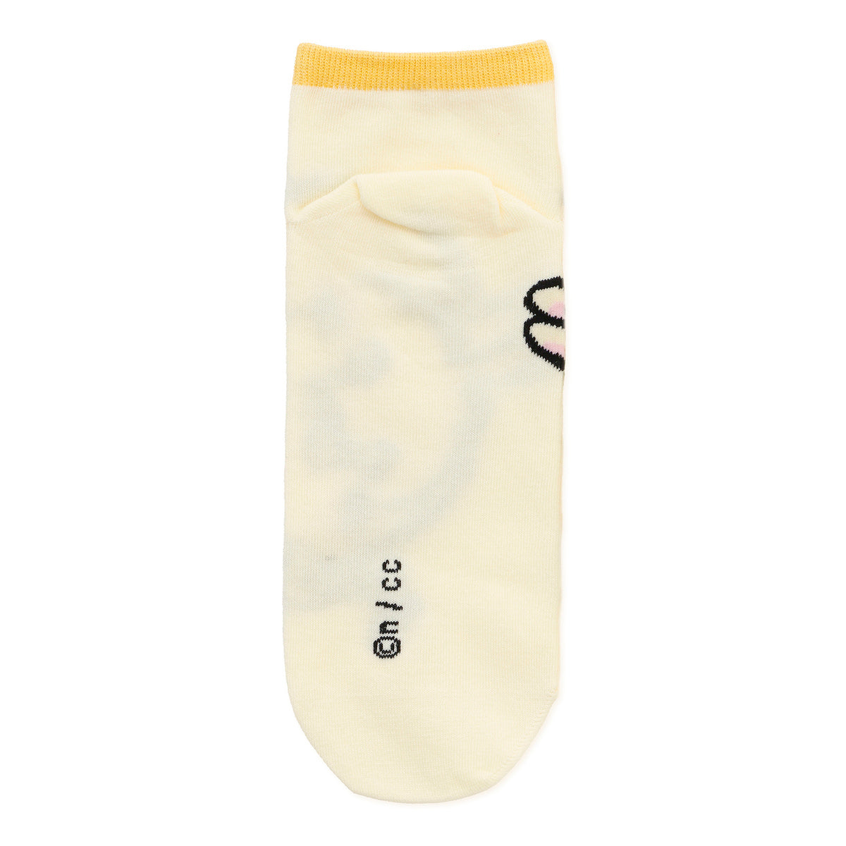 Chiikawa Crew Socks Usagi Close-Up Light Yellow