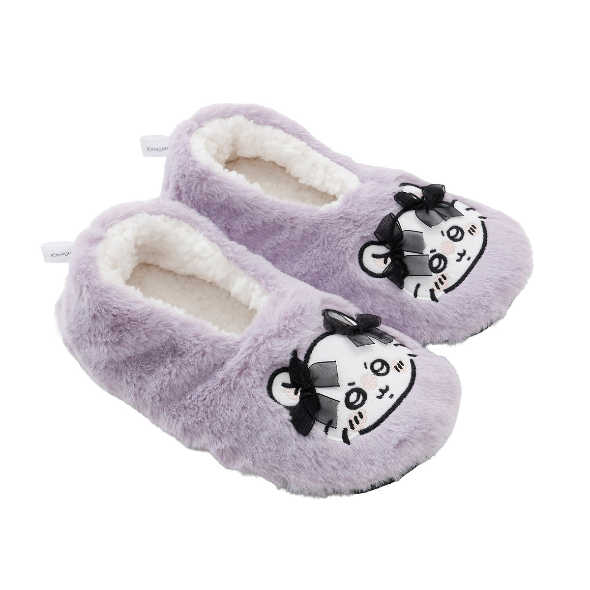 Chiikawa Room Shoes Momonga Ribbon Purple