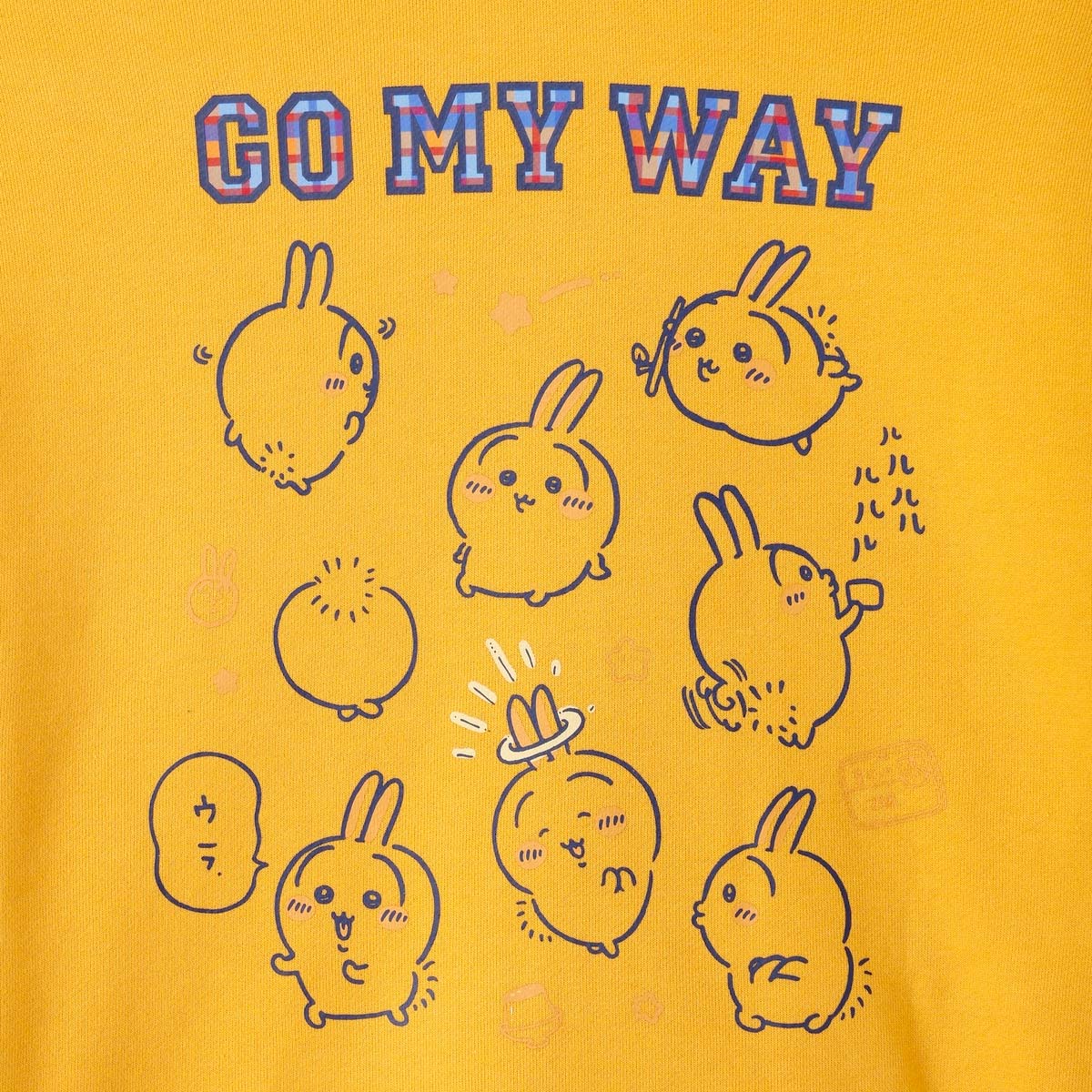 ちいかわ ZIPパーカー GO MY WAY イエロー