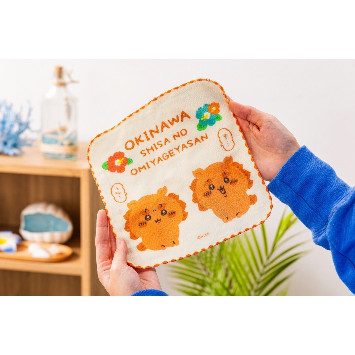 ちいかわ シーサーのおみやげやさん ガーゼハンドタオル(ハイビスカス)