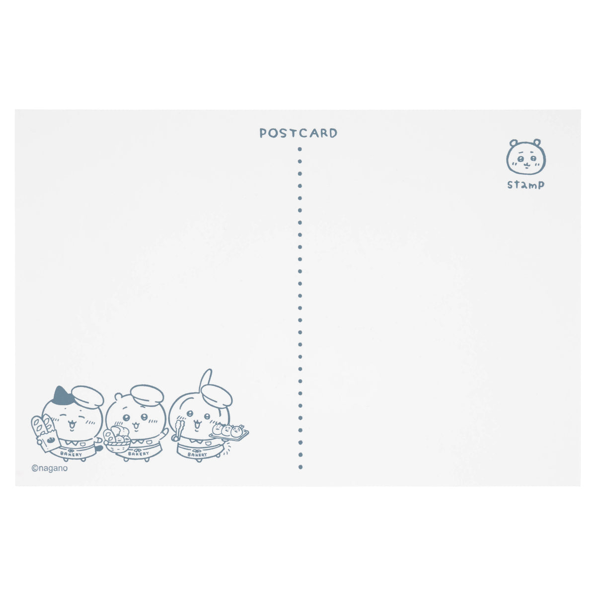 Chiikawa Bakery Letterpress Postcard (Tumbling Trio)