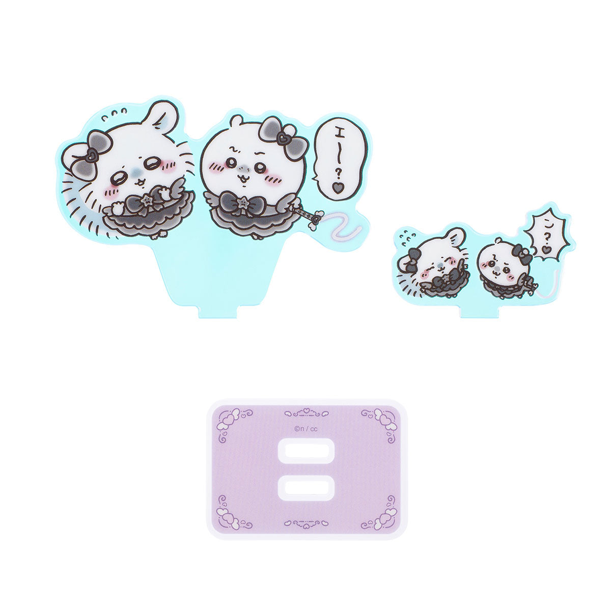 ちいかわ まじかるちいかわ 悪いバージョンなレイヤーアクリルスタンド(ちいかわとモモンガ)