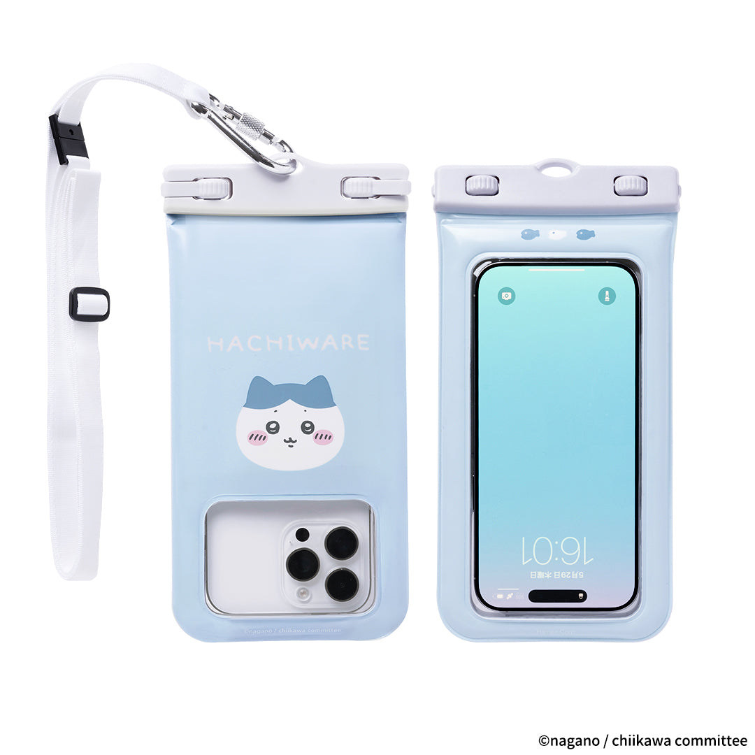 ちいかわ DIVAID フローティング防水ケース ショルダーストラップ付き(ハチワレ・フェイス)