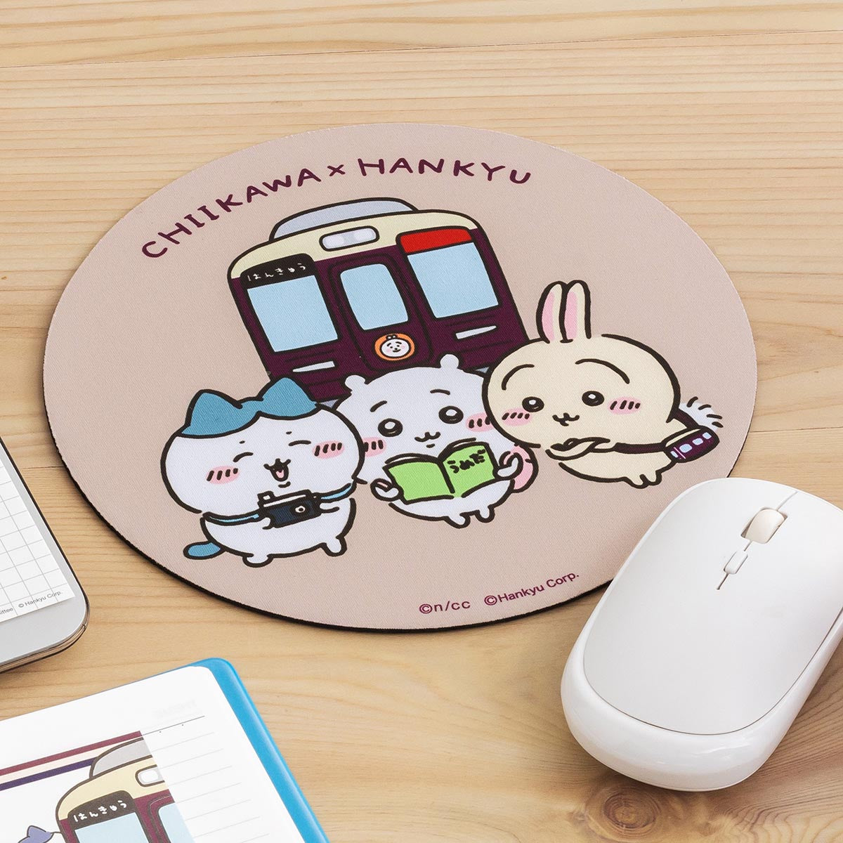 Chiikawa Hankyu Train Mouse Pad