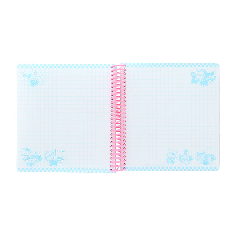 ちいかわ×サンリオキャラクターズ スーパーマーケットなスクエアリングノート(ピンク)