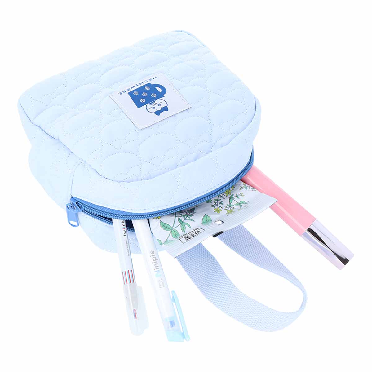 吉伊卡哇 竖条纹绗缝提手袋(哈奇喵)