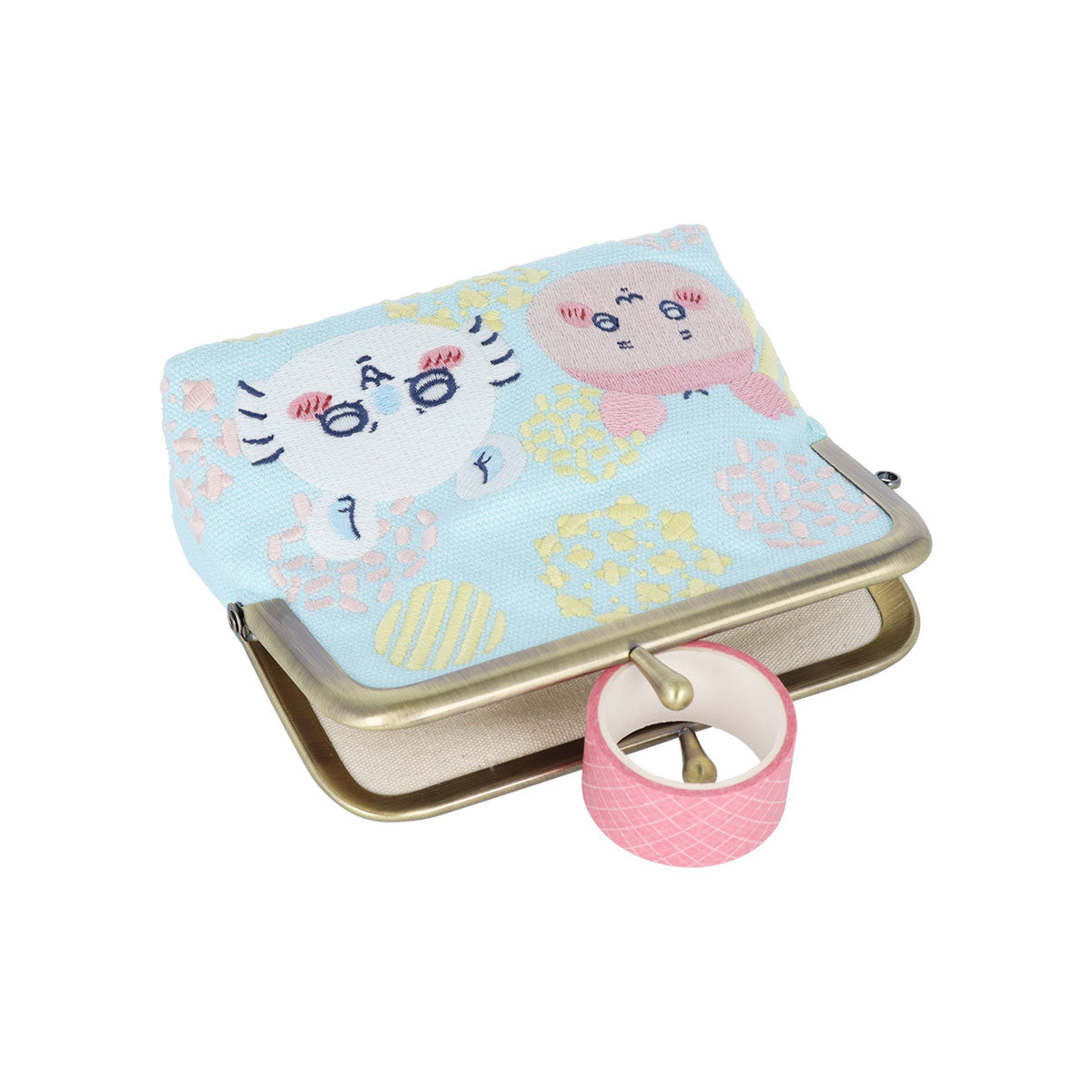 Chiikawa Tatami Embroidered Mini Pouch (Momonga & Furuhonya)