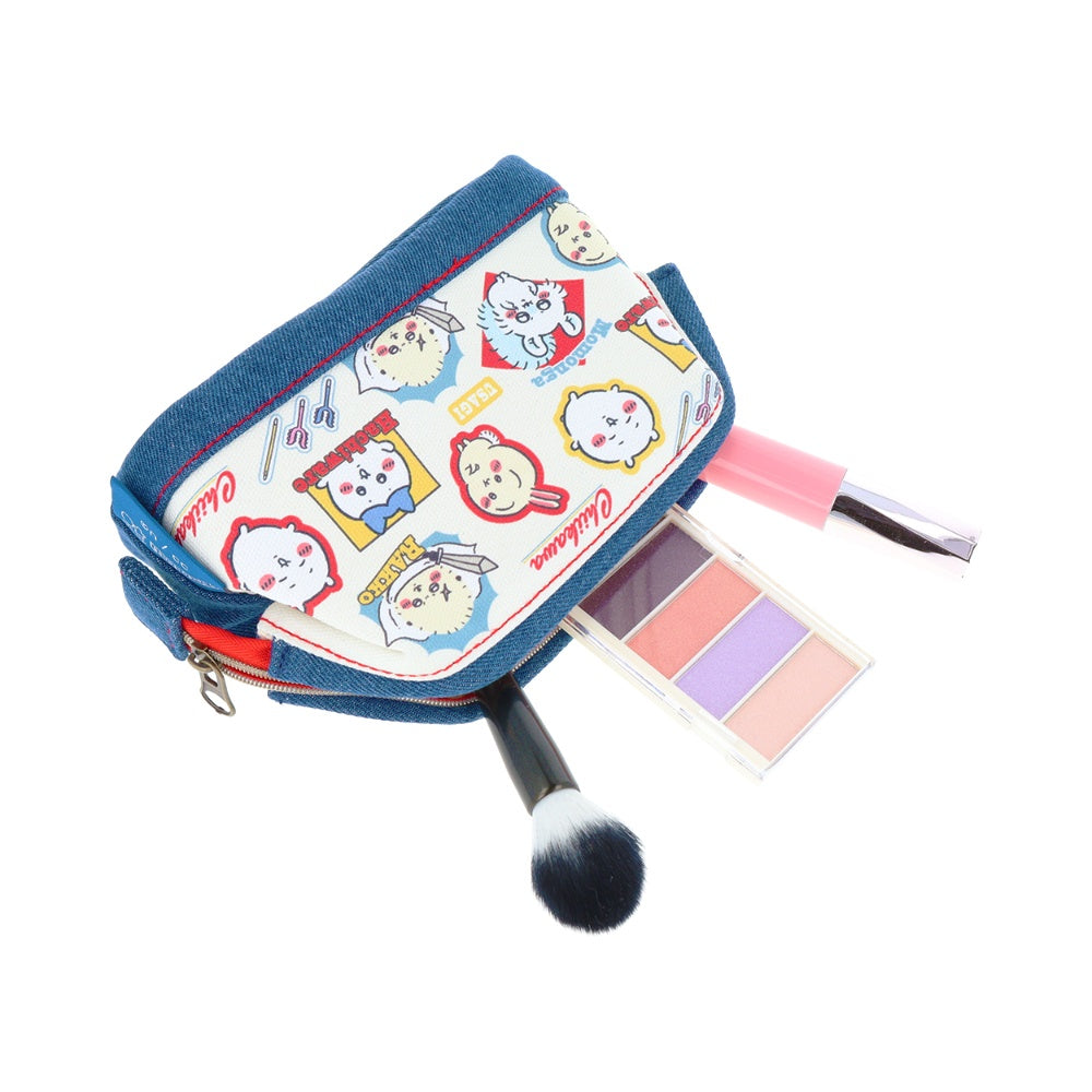 ちいかわ デニムポーチ ワイヤー入(みんな)