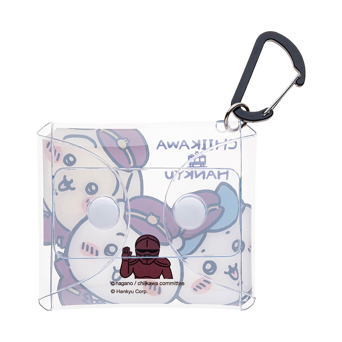 Chiikawa Hankyu Train Carabiner Clear Multi-Case SS