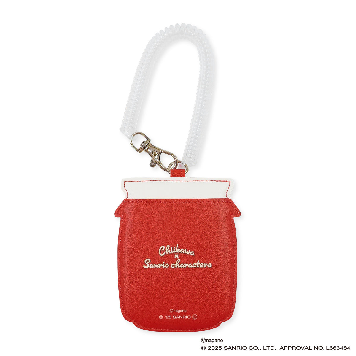 치이카와 × 산리오 캐릭터즈 페이크 다이컷 패스 케이스 (가르마 & 헬로키티)