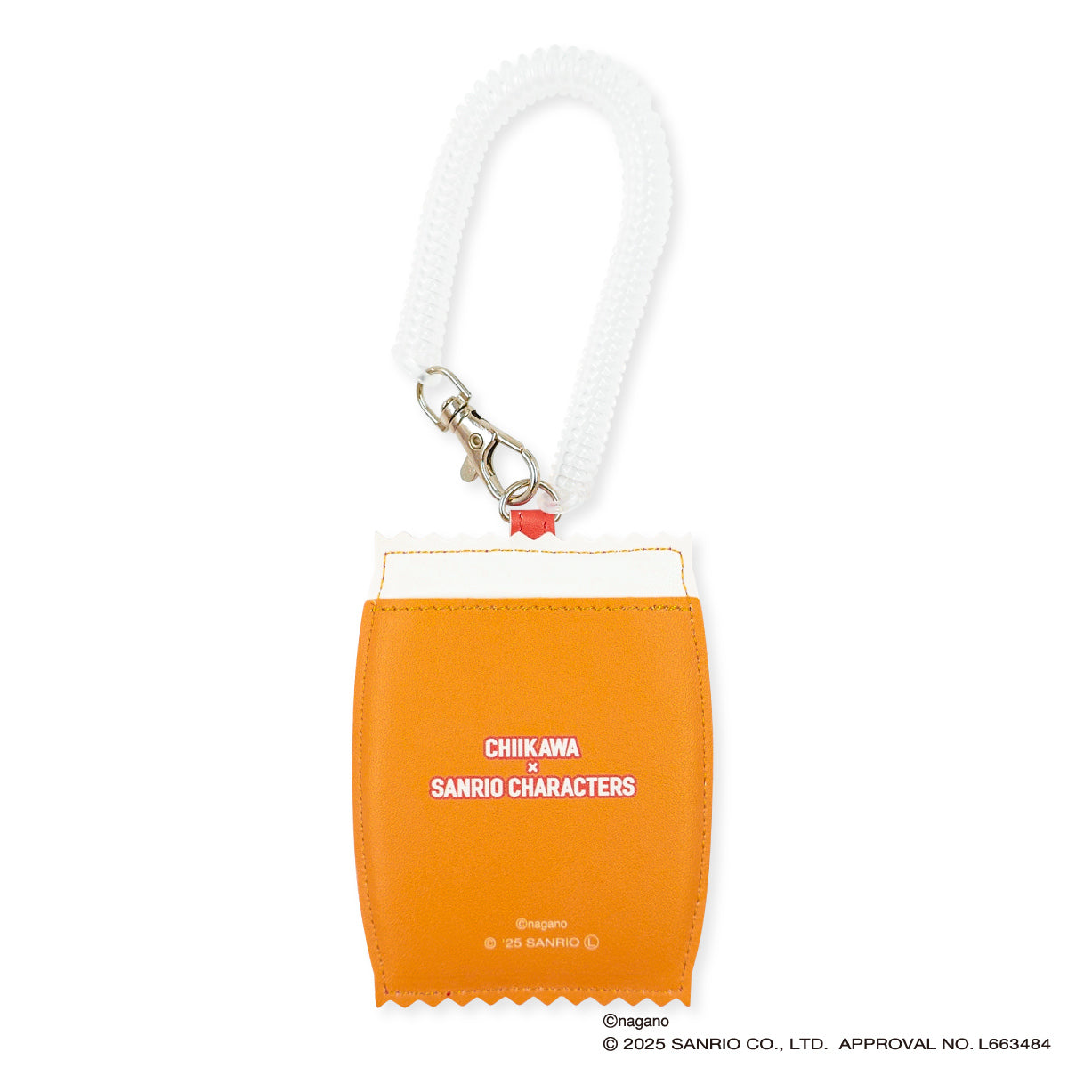 치이카와 × 산리오 캐릭터즈 페이크 다이컷 패스 케이스 (토끼 & 폼폼푸린)