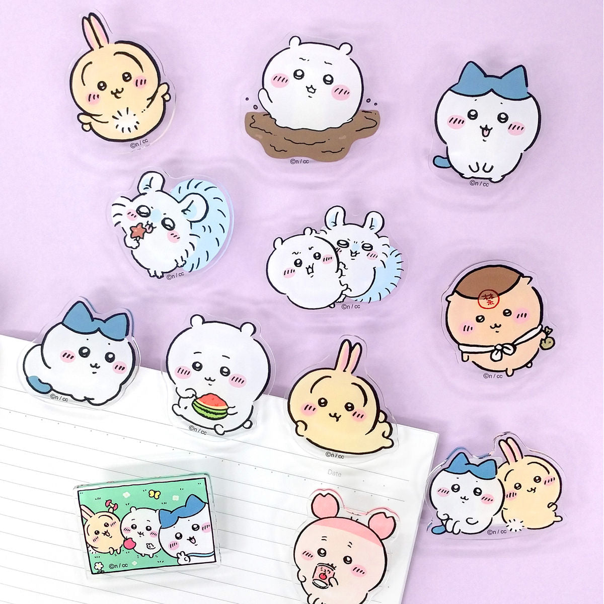 ちいかわ アクリルクリップ(ハチワレ・香箱座り)