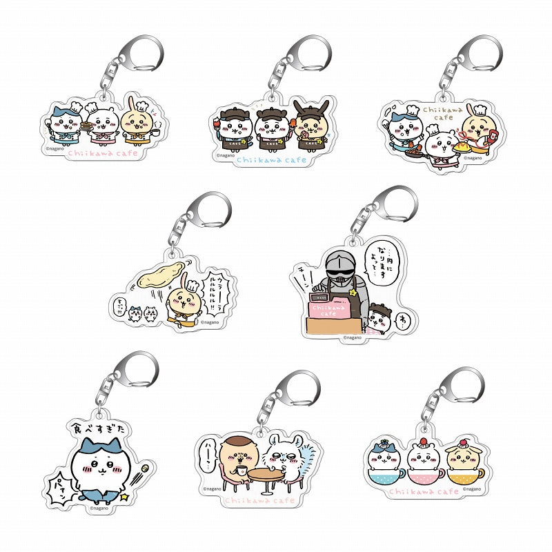 Chiikawa Cafe Random Acrylic Key Ring (All 8 Types)
