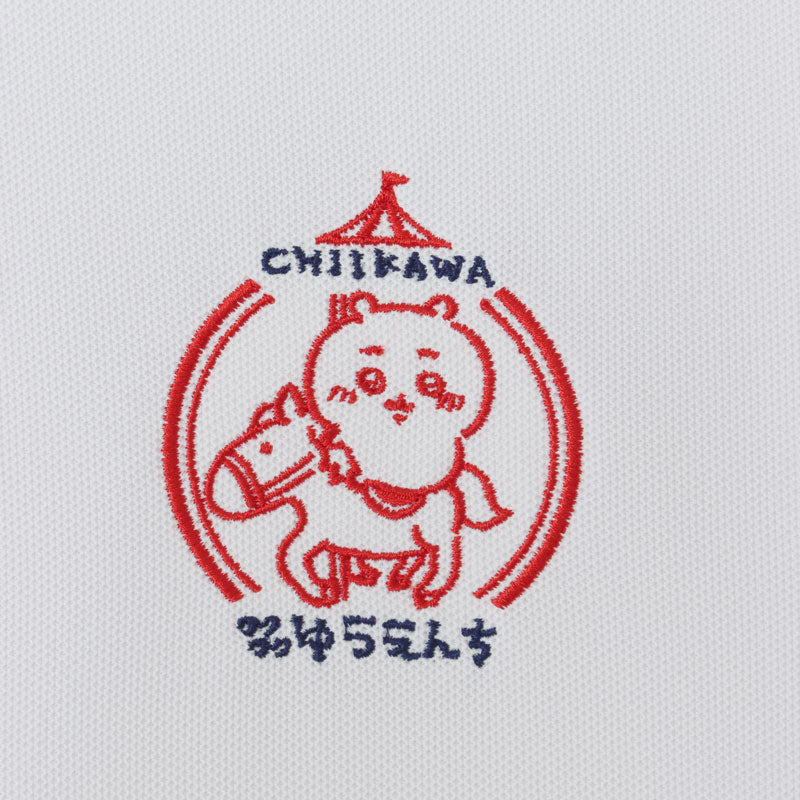 ちいかわ ワクワクゆうえんち ポロシャツ ホワイト