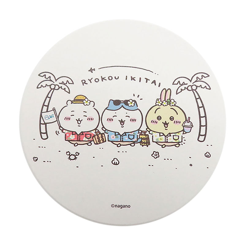 Chiikawa Absorbent Coaster (Want to Travel)