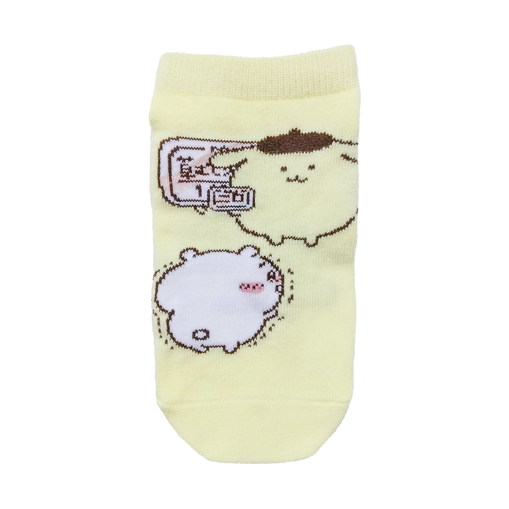 Chiikawa x Sanrio Characters Sneaker Socks (Chiikawa & Pompompurin) Kids'