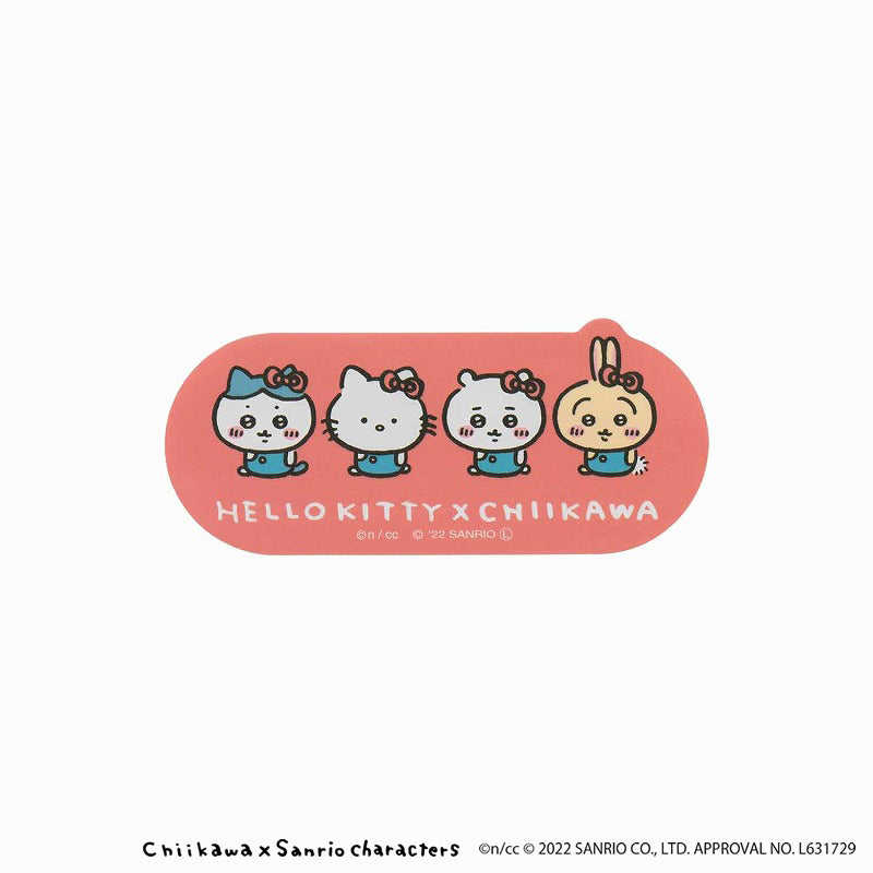 Chiikawa × Sanrio Characters Phone-Sized Stickers (Hello Kitty × Chiikawa)