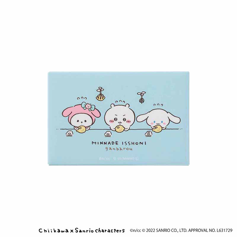 吉伊卡哇×三丽鸥角色 方形磁铁(贴贴纸)