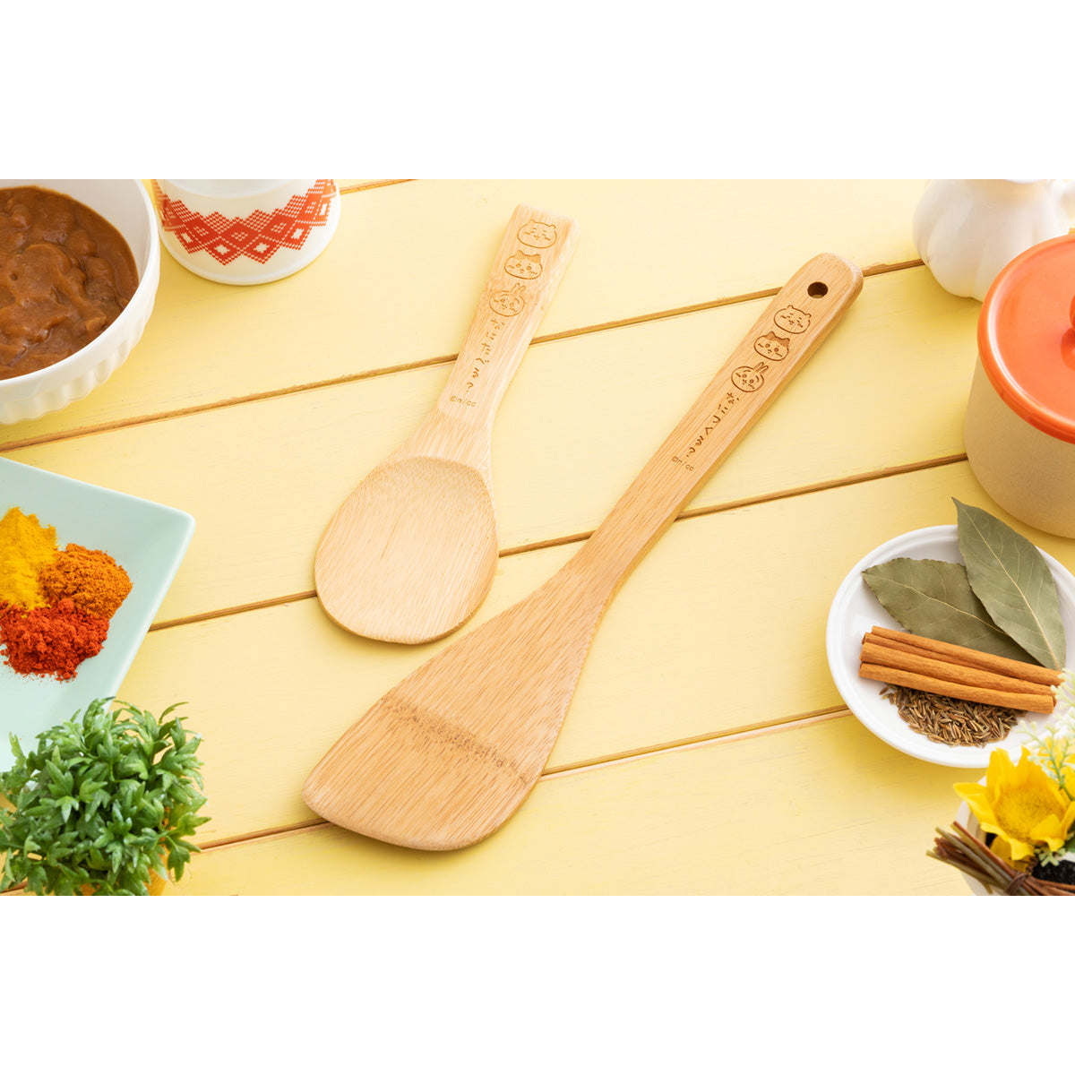 ちいかわ なにたべる?竹製しゃもじ