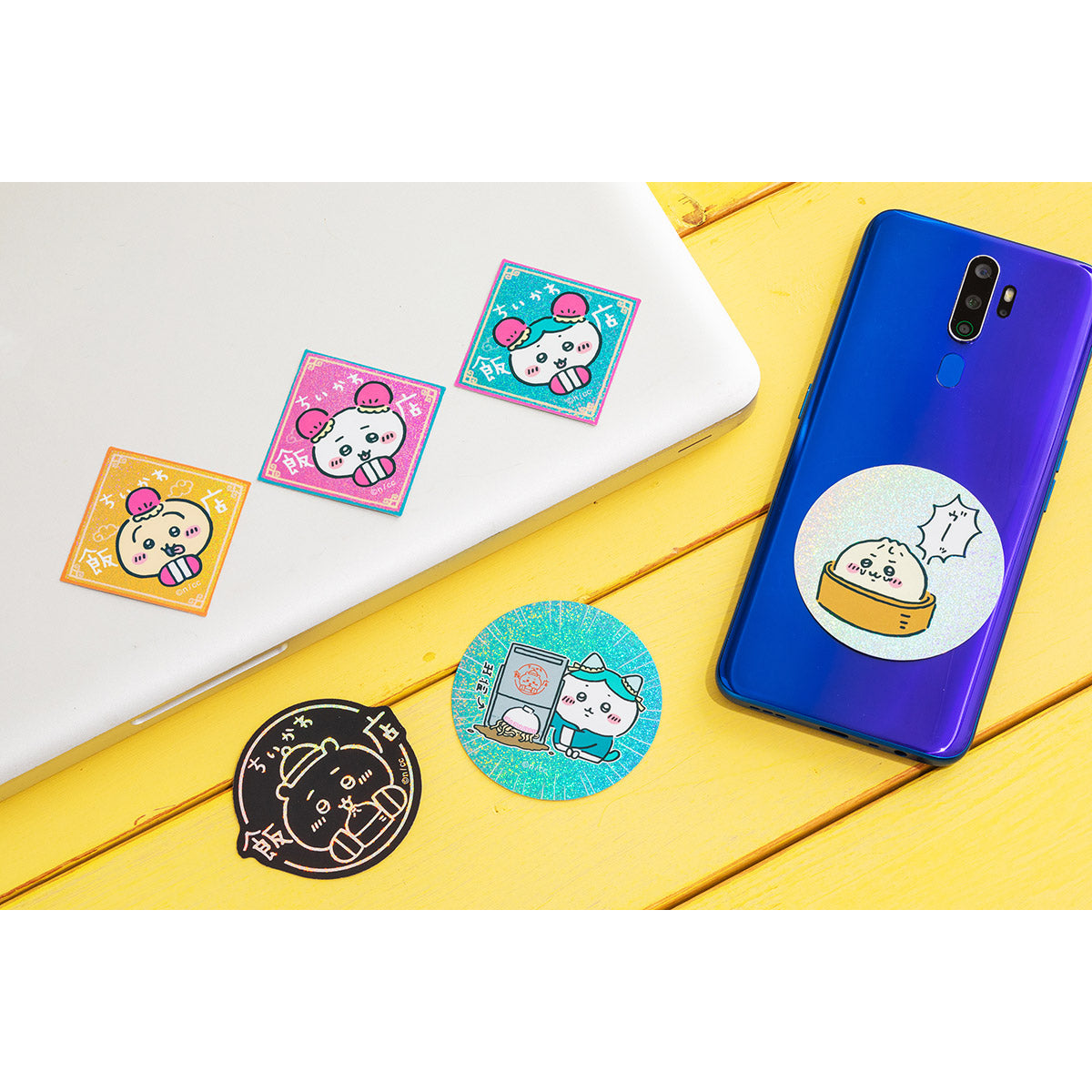 Chiikawa Chinese Diner Hologram Sticker (Delivery Hachiware)