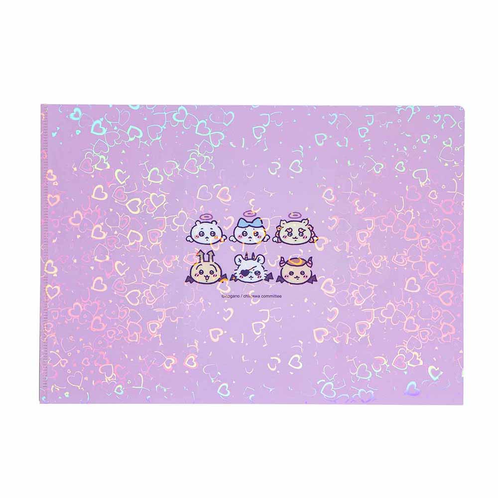 Chiikawa Angel & Demon Hologram A4 Clear File (Heart)