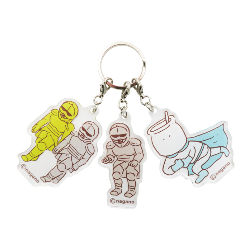 吉伊卡哇 三连亚克力挂件(铠甲先生们)