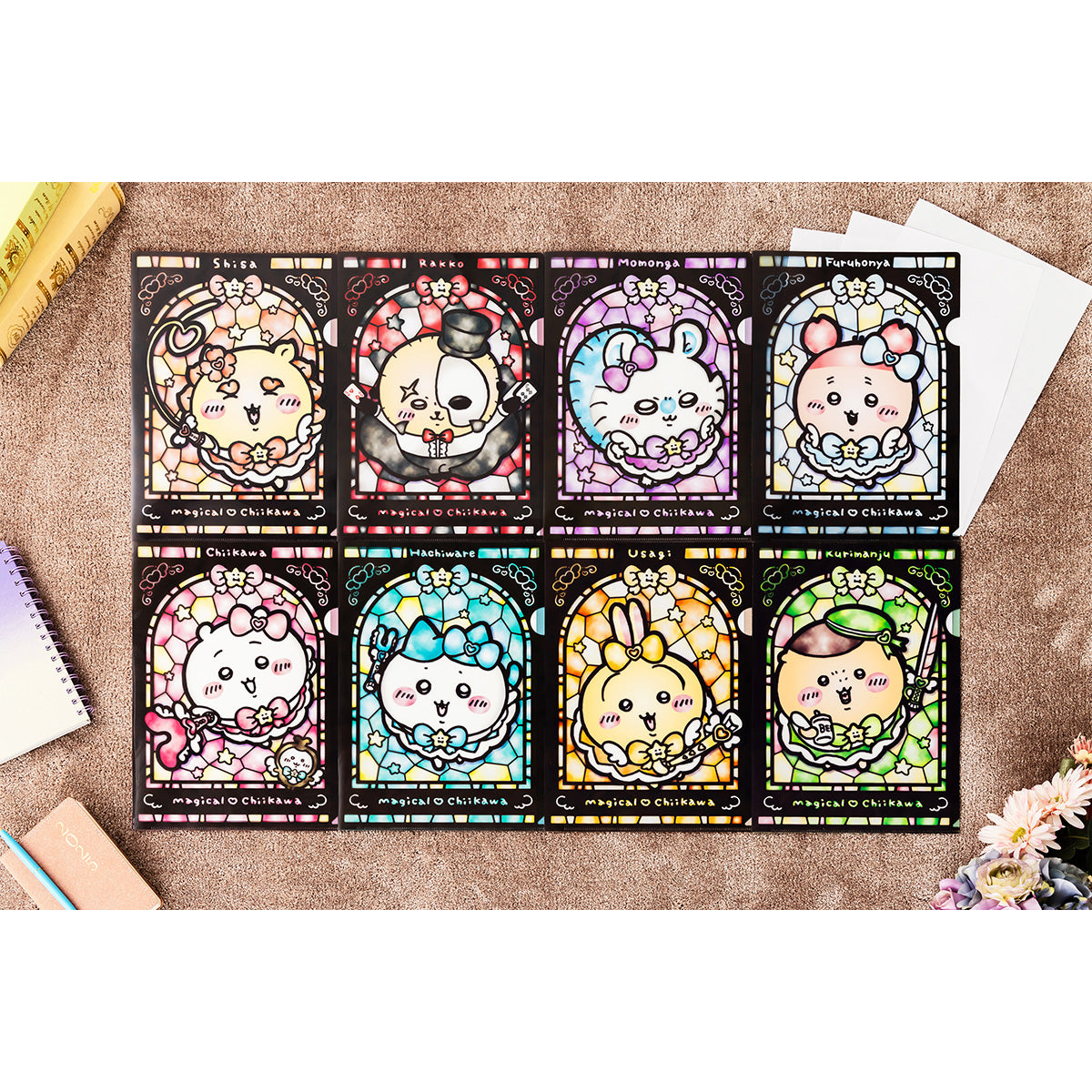 Chiikawa Magical Chiikawa Stained Glass Style Clear File (Momonga)