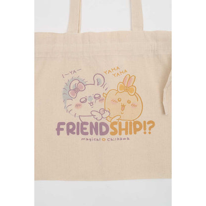 Chiikawa Magical Chiikawa Tote Bag FRIEND SHIP!? Natural