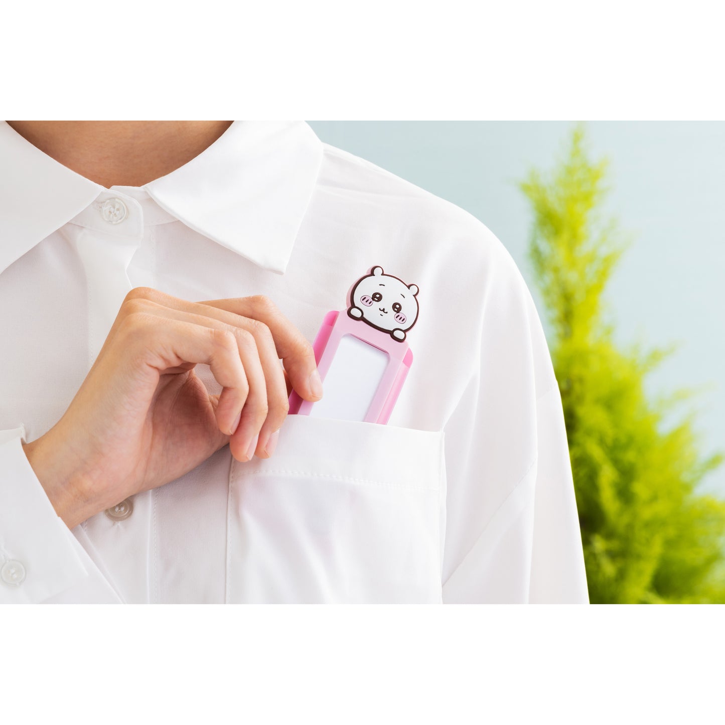 Chiikawa Stick Mirror (Hachiware)