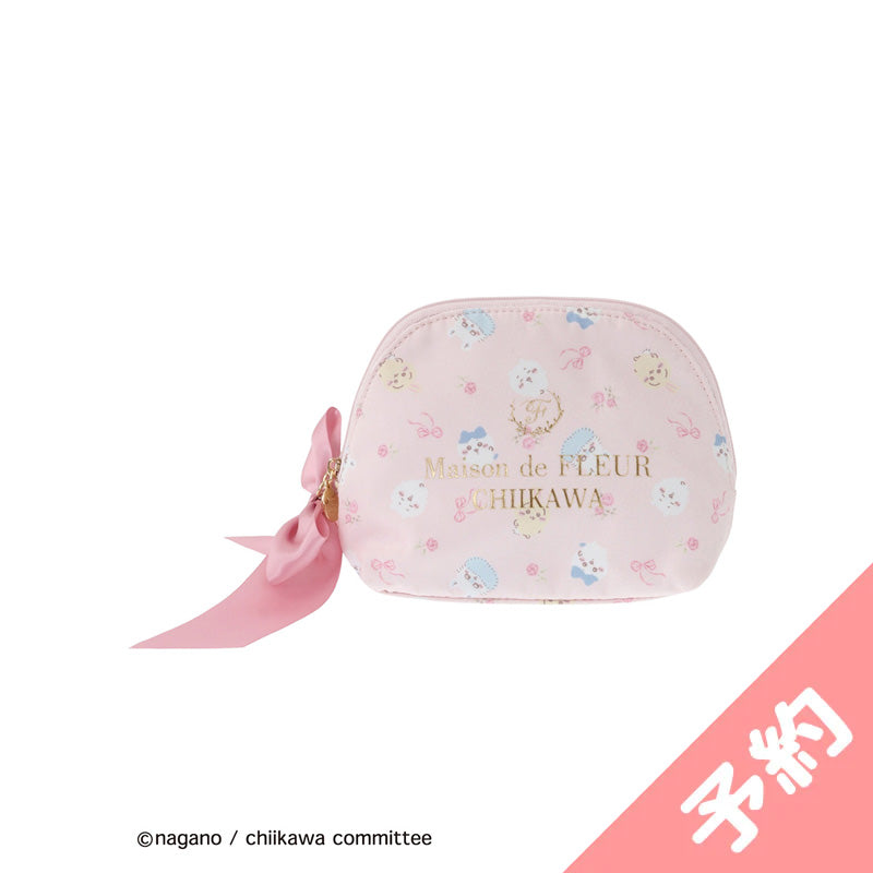 [Pre-order] Chiikawa Maison de FLEUR All-Over Pattern Round Pouch