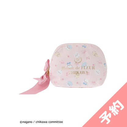 [Pre-order] Chiikawa Maison de FLEUR All-Over Pattern Round Pouch