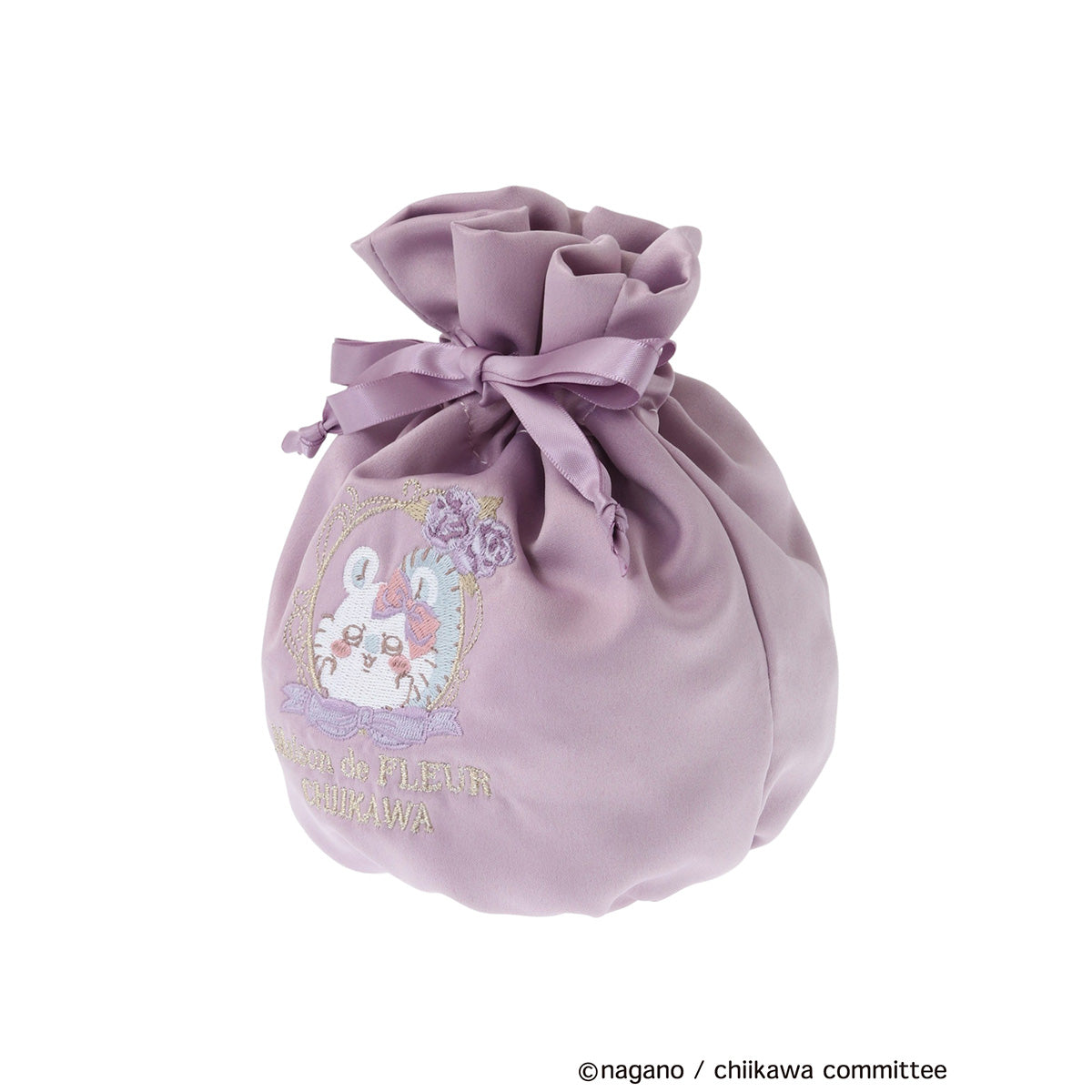 【予約】ちいかわ Maison de FLEUR 刺繍巾着（モモンガ）【2025年3月中旬より順次発送予定（発送延期の場合もキャンセル不可）】【通常商品と同時購入・配送希望日指定不可】【キャンペーン対象外】