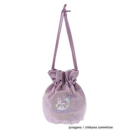 【予約】ちいかわ Maison de FLEUR 刺繍巾着（モモンガ）【2025年3月中旬より順次発送予定（発送延期の場合もキャンセル不可）】【通常商品と同時購入・配送希望日指定不可】【キャンペーン対象外】