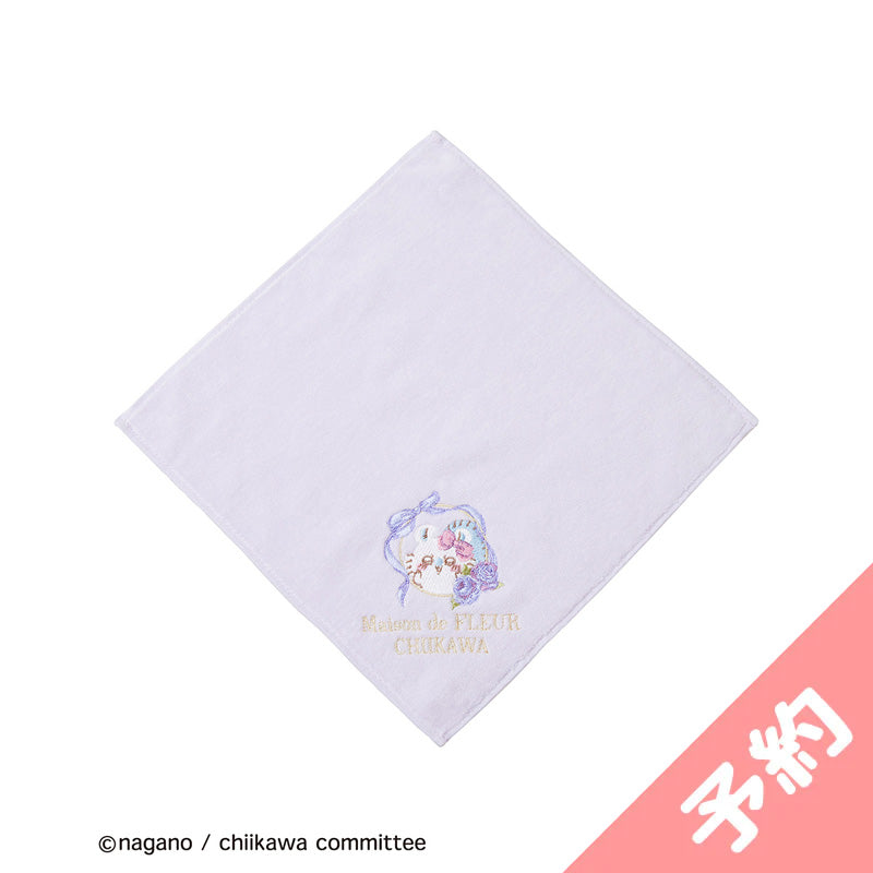 [Pre-order] Chiikawa Maison de FLEUR Embroidered Towel Handkerchief (Momonga)