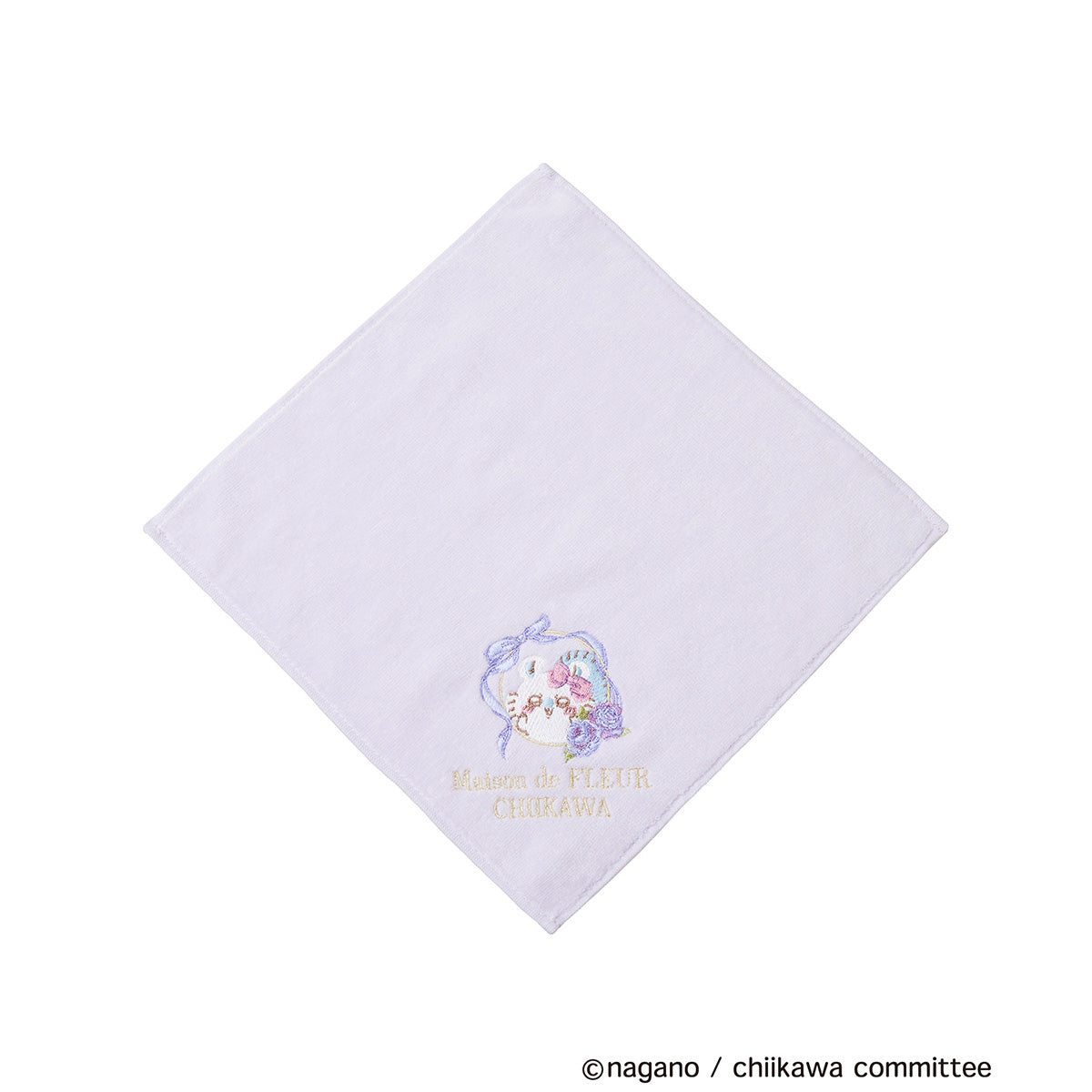 [Pre-order] Chiikawa Maison de FLEUR Embroidered Towel Handkerchief (Momonga)