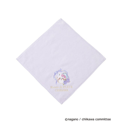 [Pre-order] Chiikawa Maison de FLEUR Embroidered Towel Handkerchief (Momonga)