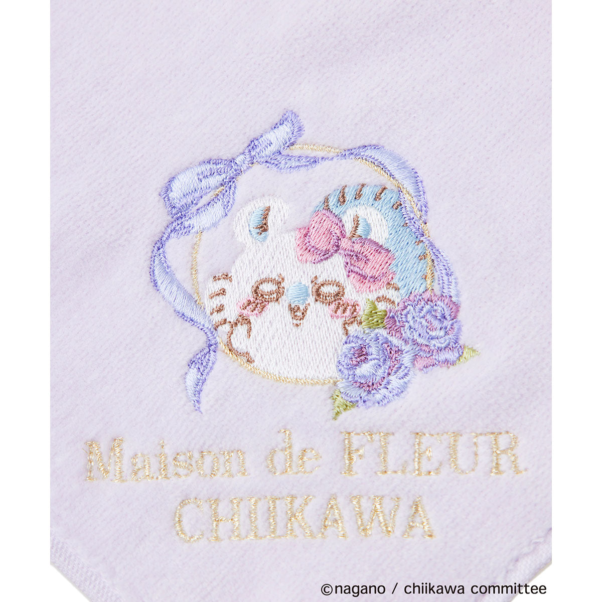 [Pre-order] Chiikawa Maison de FLEUR Embroidered Towel Handkerchief (Momonga)