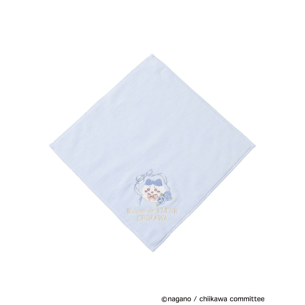 【予約】ちいかわ Maison de FLEUR 刺繍タオルハンカチ（ハチワレ）【2025年3月中旬より順次発送予定（発送延期の場合もキャンセル不可）】【通常商品と同時購入・配送希望日指定不可】【キャンペーン対象外】