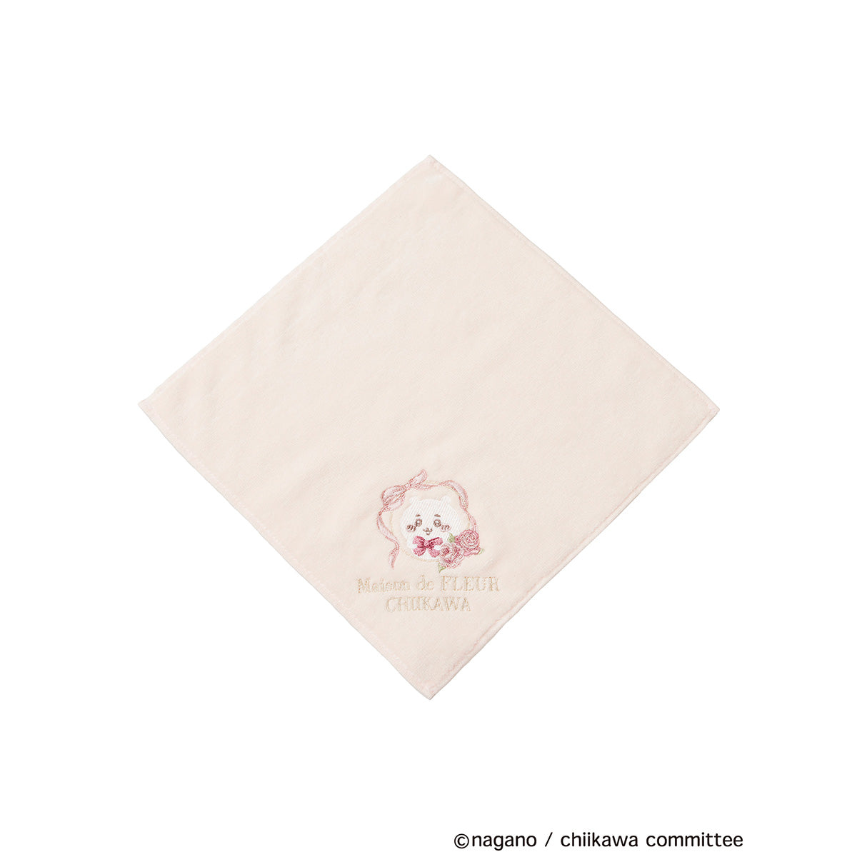 [Pre-order] Chiikawa Maison de FLEUR Embroidered Towel Handkerchief (Chiikawa)