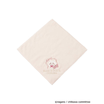 [Pre-order] Chiikawa Maison de FLEUR Embroidered Towel Handkerchief (Chiikawa)