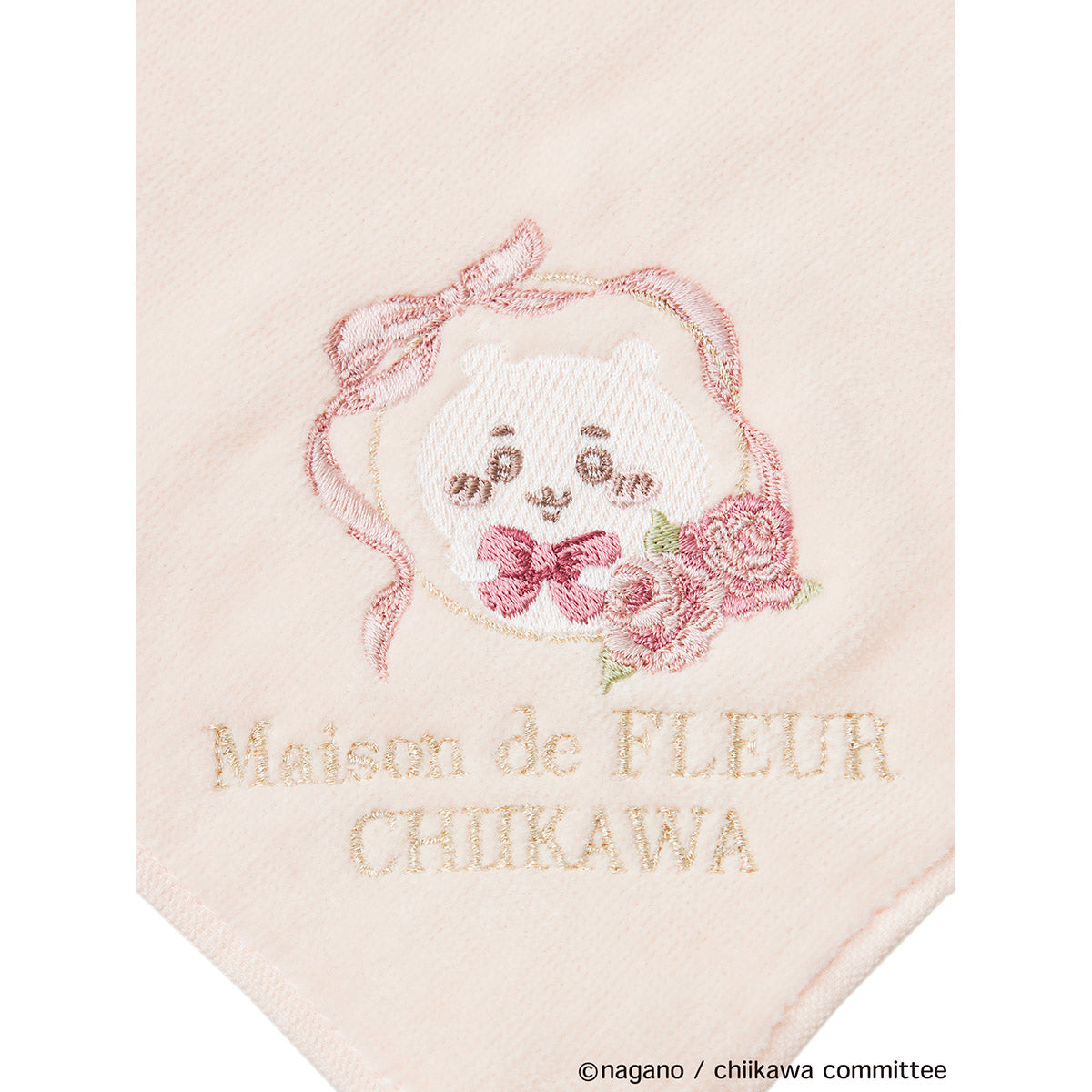 [Pre-order] Chiikawa Maison de FLEUR Embroidered Towel Handkerchief (Chiikawa)