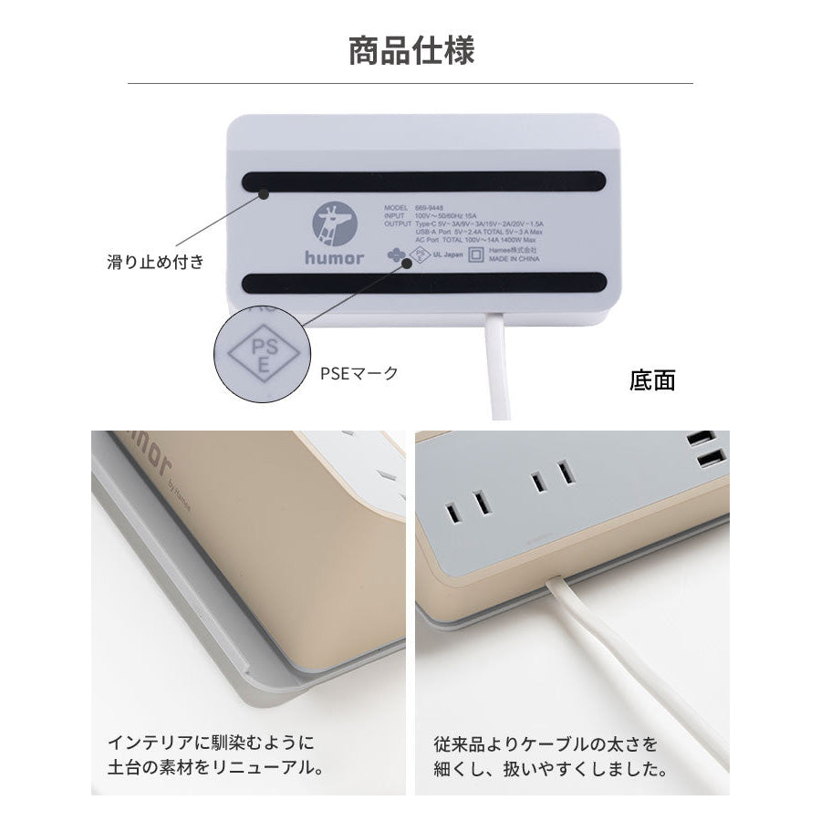 Chiikawa humor AC & USB Tap