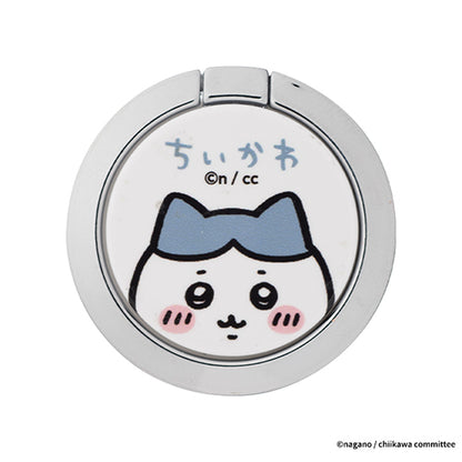 ちいかわ iFace Finger Ring Holder フラットタイプ（ハチワレ/アップ）